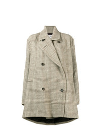 Manteau à carreaux marron clair Vivienne Westwood