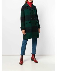 Manteau à carreaux multicolore Woolrich