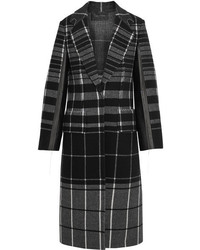 Manteau à carreaux noir Calvin Klein Collection