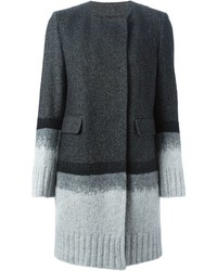 Manteau à chevrons gris foncé Dondup