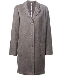 Manteau à chevrons gris Boglioli