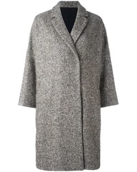 Manteau à chevrons gris Brunello Cucinelli