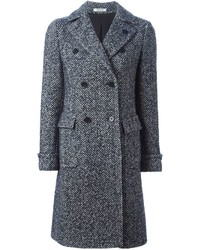 Manteau à chevrons gris Lardini