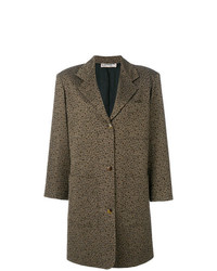 Manteau à fleurs marron Jean Paul Gaultier Vintage