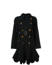 Manteau à fleurs noir Comme Des Garçons Vintage