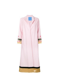 Manteau à fleurs rose