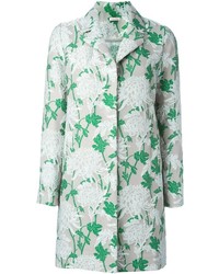 Manteau à fleurs vert menthe P.A.R.O.S.H.