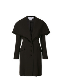 Manteau à franges marron foncé Christian Dior Vintage