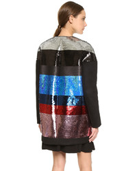 Manteau à rayures horizontales multicolore Giambattista Valli