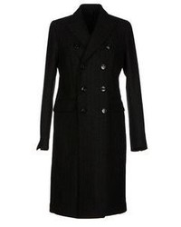 Manteau à rayures verticales noir