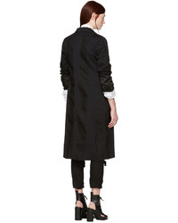 Manteau à rayures verticales noir Ann Demeulemeester