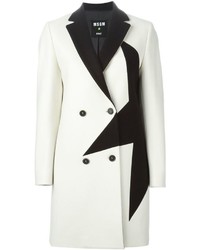 Manteau blanc et noir MSGM