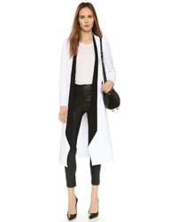 Manteau blanc et noir Alice + Olivia