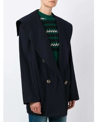 Manteau bleu marine Fendi Vintage