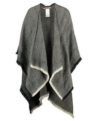 Manteau cape à chevrons noir Anna Field