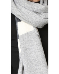 Manteau cape à rayures horizontales gris Madewell