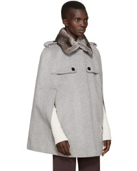 Manteau cape gris Burberry