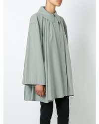 Manteau cape gris Yves Saint Laurent Vintage