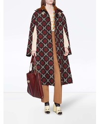 Manteau cape imprimé multicolore Gucci