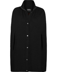 Manteau cape imprimé noir