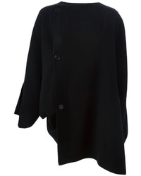 Manteau cape noir Agnona