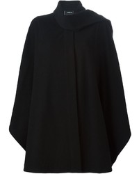 Manteau cape noir Akris