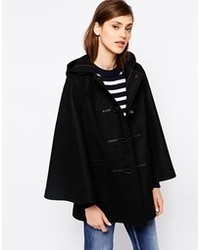 Manteau cape noir Gloverall