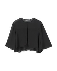 Manteau cape noir Mango