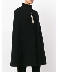 Manteau cape noir Lanvin
