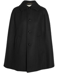 Manteau cape noir Saint Laurent