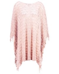Manteau cape rose Cream