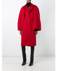 Manteau cape rouge Agnona