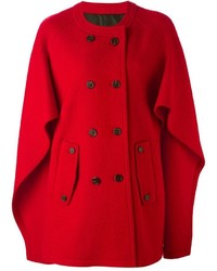 Manteau cape rouge Neil Barrett