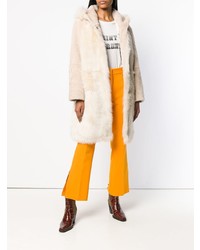 Manteau de fourrure beige Liska