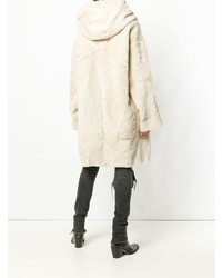 Manteau de fourrure beige Sylvie Schimmel