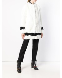 Manteau de fourrure blanc et noir La Seine & Moi