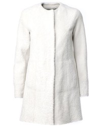 Manteau de fourrure blanc Drome