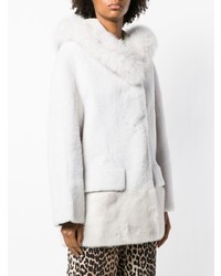 Manteau de fourrure blanc Blancha