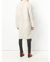 Manteau de fourrure blanc Yves Salomon