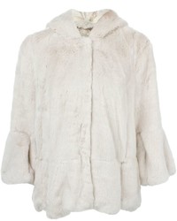 Manteau de fourrure blanc Twin-Set
