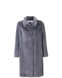 Manteau de fourrure gris foncé Liska