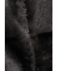 Manteau de fourrure gris foncé Karl Donoghue