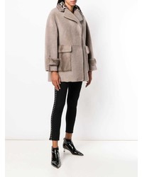 Manteau de fourrure gris Blancha