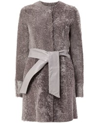 Manteau de fourrure gris Drome