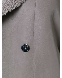 Manteau de fourrure gris Guy Laroche Vintage