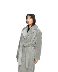 Manteau de fourrure gris Tibi