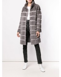 Manteau de fourrure gris Liska