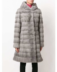 Manteau de fourrure gris Liska