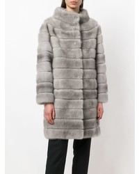 Manteau de fourrure gris Liska