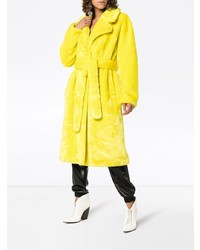 Manteau de fourrure jaune Tibi